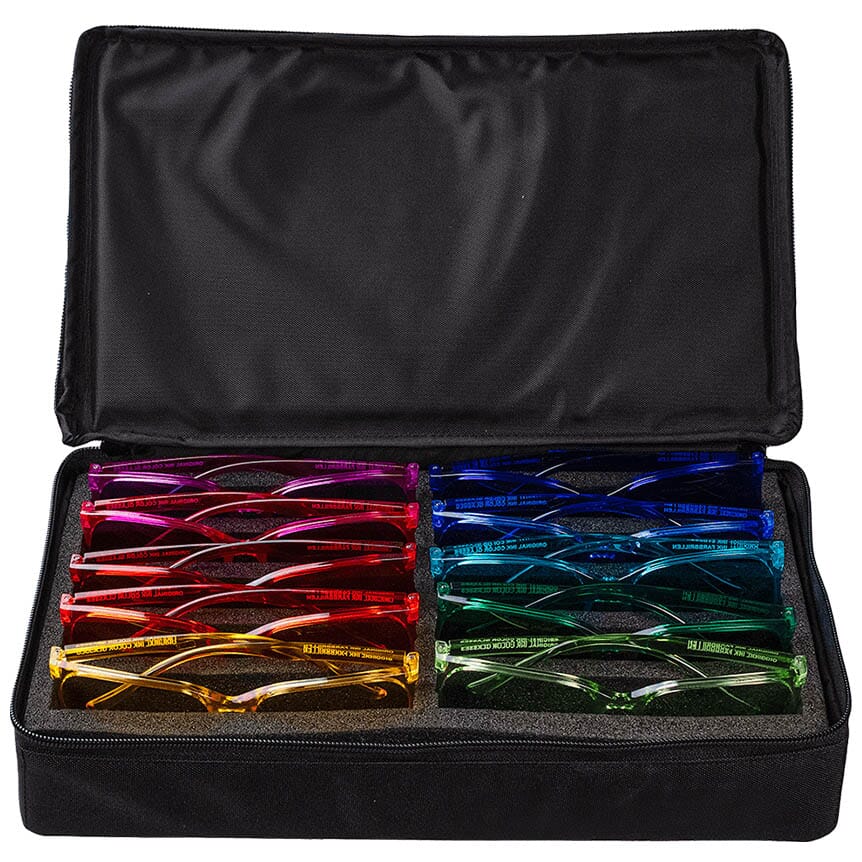 Set di occhiali colorati